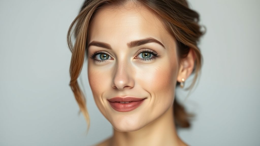 Mulher com pele saudável e expressão serena, representando os resultados do tratamento para acne adulta.