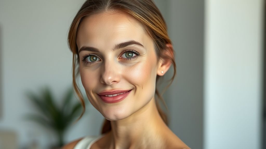 Mulher com pele saudável e corpo definido, representando os benefícios da aplicação de enzimas.