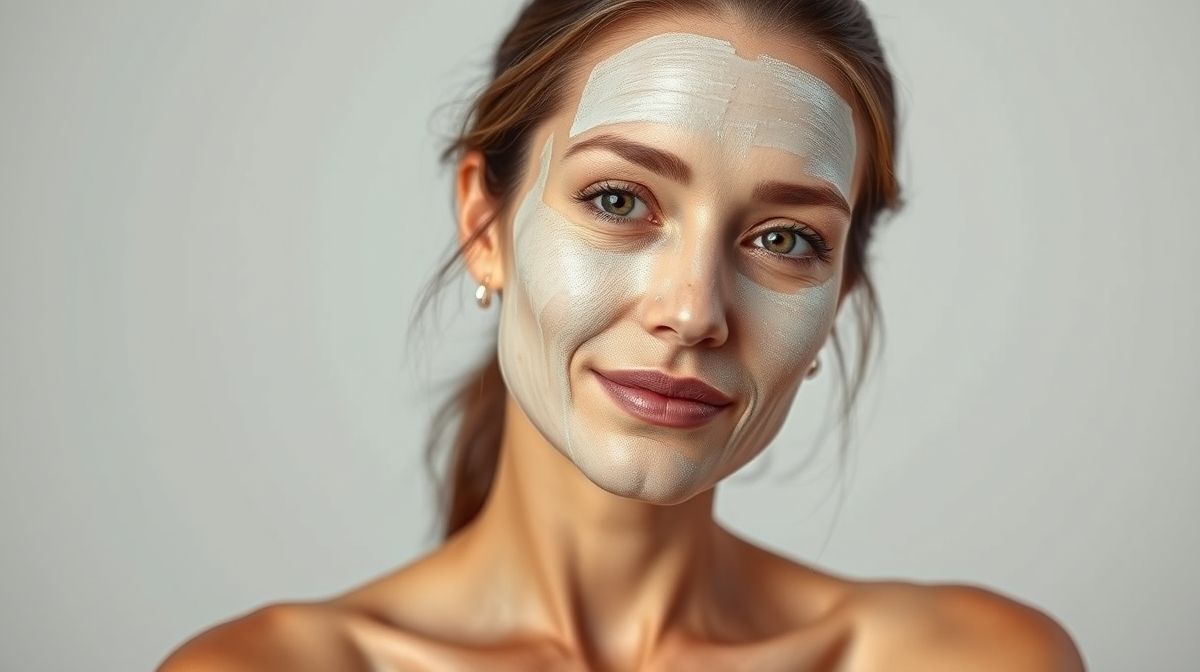 Mulher madura com pele saudável e expressão serena, representando os benefícios do tratamento com argila na estética
