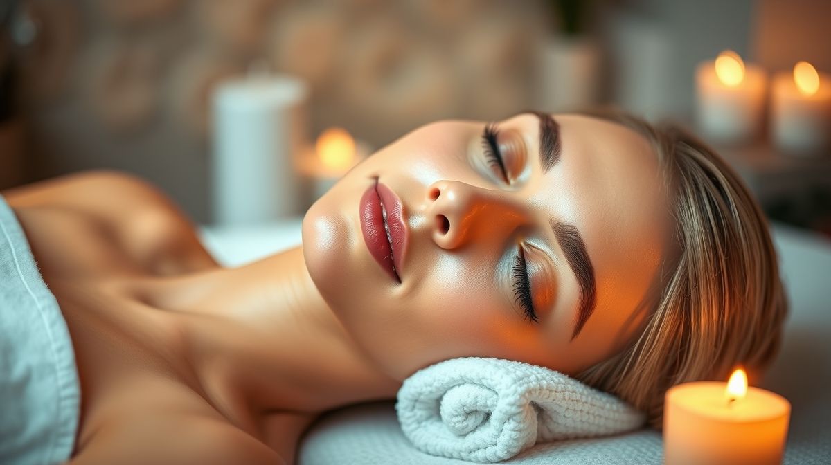 Mulher relaxando em clínica de estética com ambiente acolhedor, representando bem-estar e os benefícios do Clinic Spa Relax