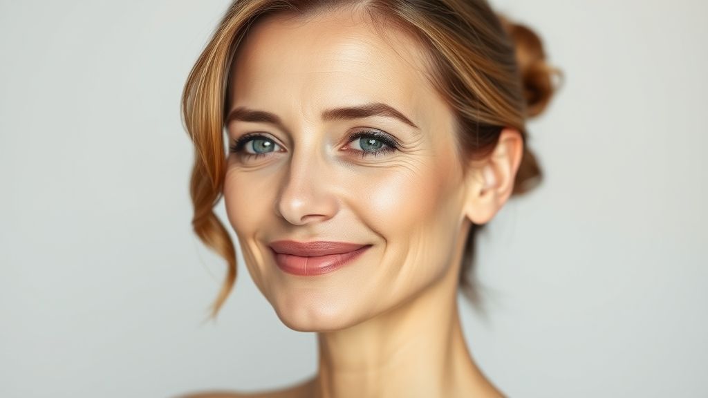 Mulher com pele saudável e aparência relaxada, representando os benefícios do bem-estar e redução do inchaço com a drenagem linfática.