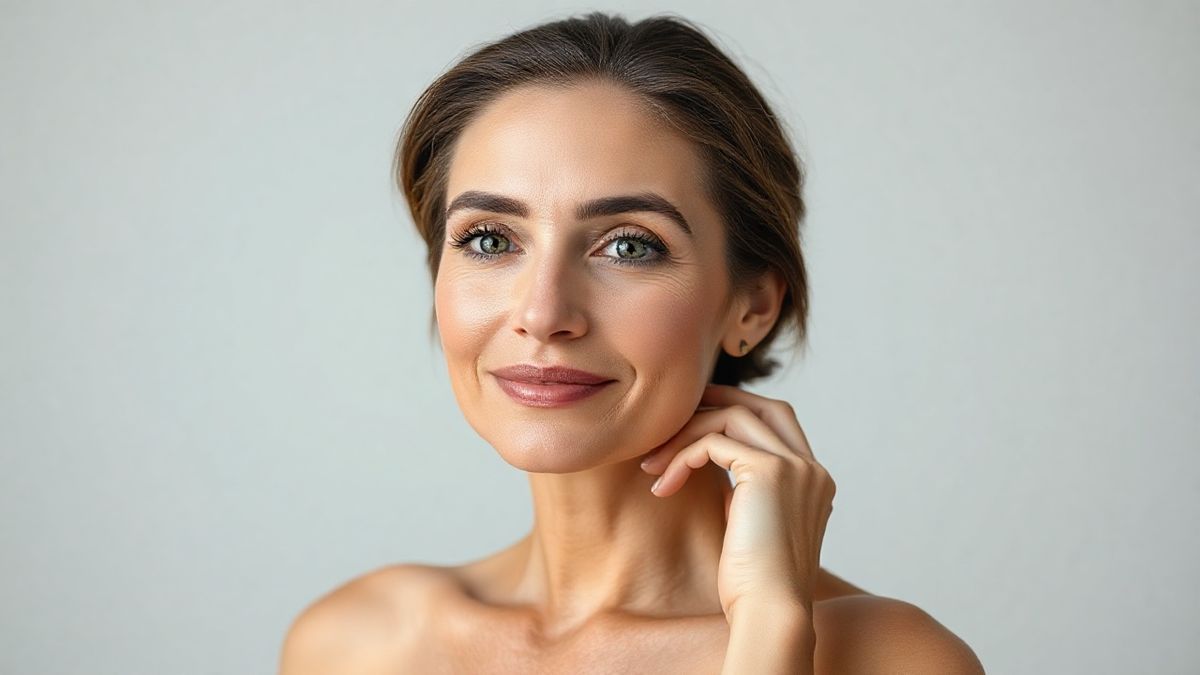 Mulher com pele saudável e expressão serena, representando os benefícios da estética regenerativa