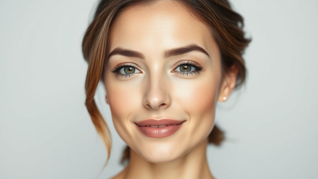 Mulher com pele saudável e expressão serena, representando os benefícios da limpeza de pele com extração de cravos.