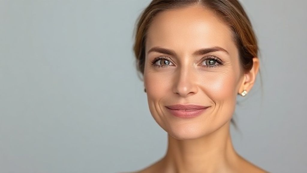 Mulher com pele saudável e expressão serena, representando os resultados do microagulhamento.