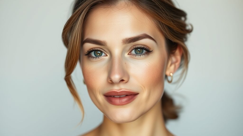 Mulher com pele saudável e expressão serena, representando o equilíbrio conquistado ao tratar pele seca e com acne