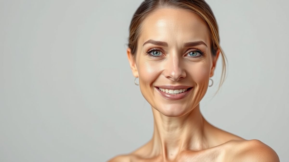 Mulher confiante com pele luminosa e natural, representando os benefícios dos procedimentos estéticos em alta 2025.