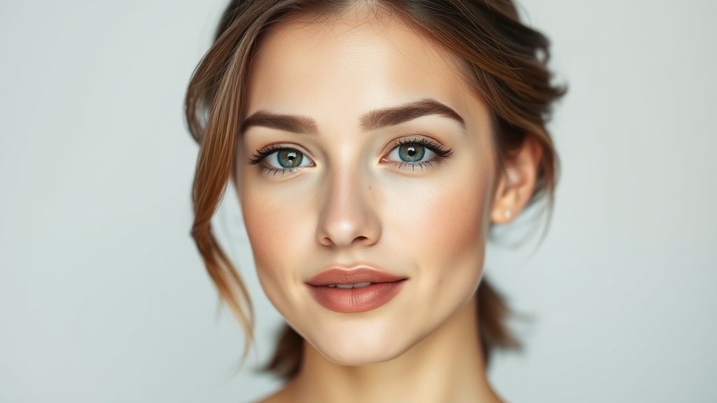 Mulher com pele saudável e expressão serena, representando os benefícios do uso de remédios para tratar espinhas