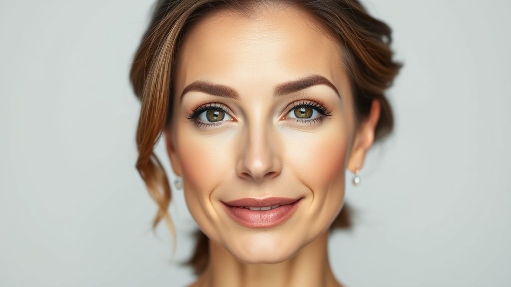 Mulher madura sorrindo com pele lisa e saudável após tratamento para rugas na testa