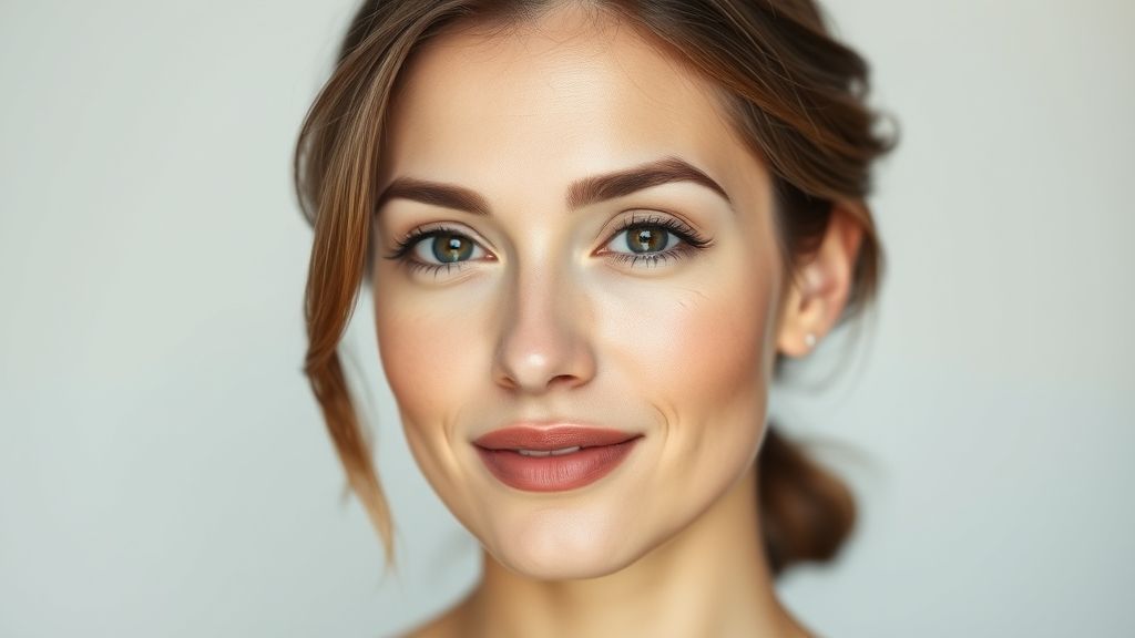 Mulher com pele saudável e expressão calma, simbolizando os resultados do tratamento com peróxido de benzoíla contra acne.