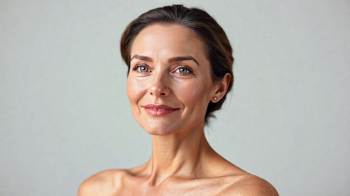 Mulher com pele saudável e uniforme, representando os benefícios do tratamento para melasma